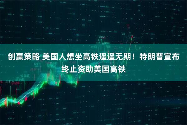 创赢策略 美国人想坐高铁遥遥无期！特朗普宣布终止资助美国高铁