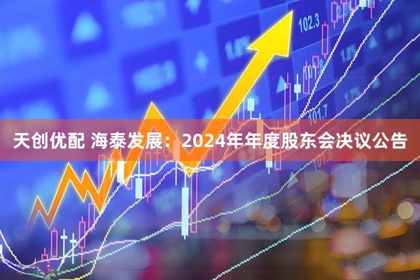 天创优配 海泰发展：2024年年度股东会决议公告
